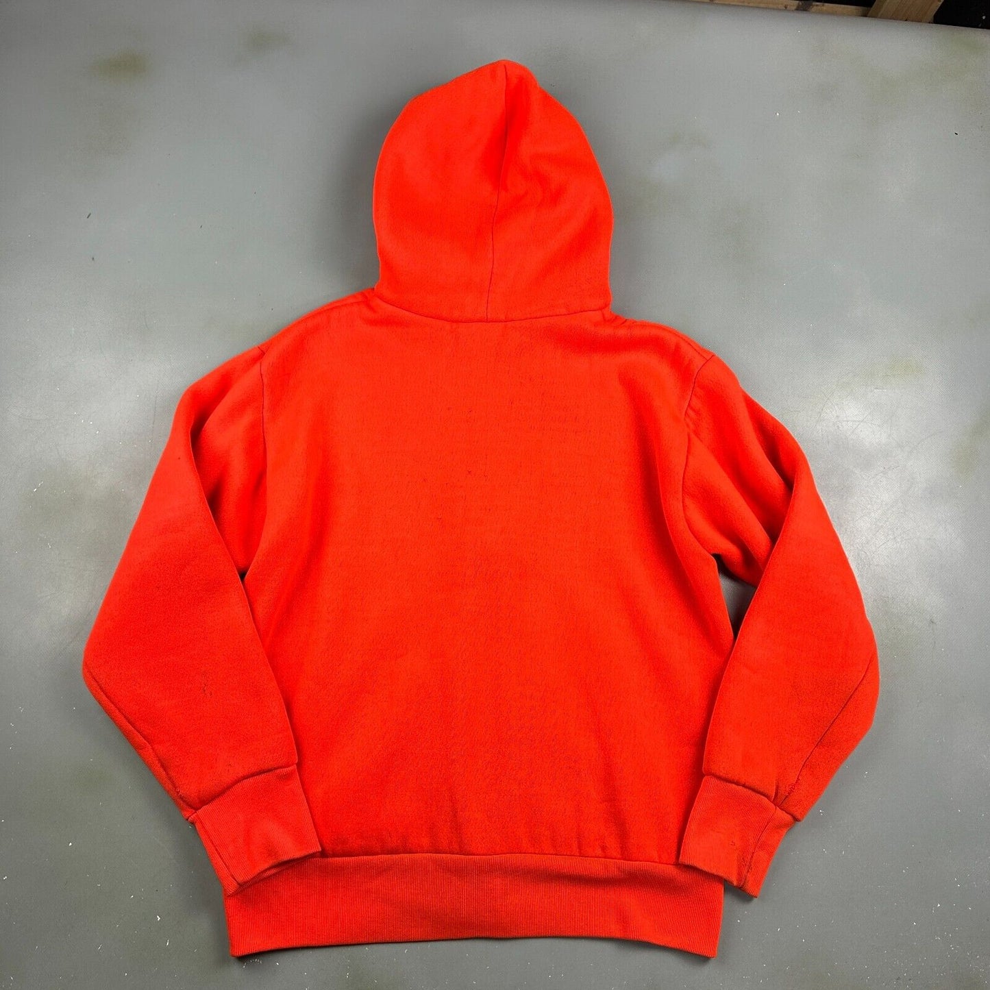 VINTAGE 90s | CAMBER Orange Thermal Lined Hoodie Sweater sz Small Adult