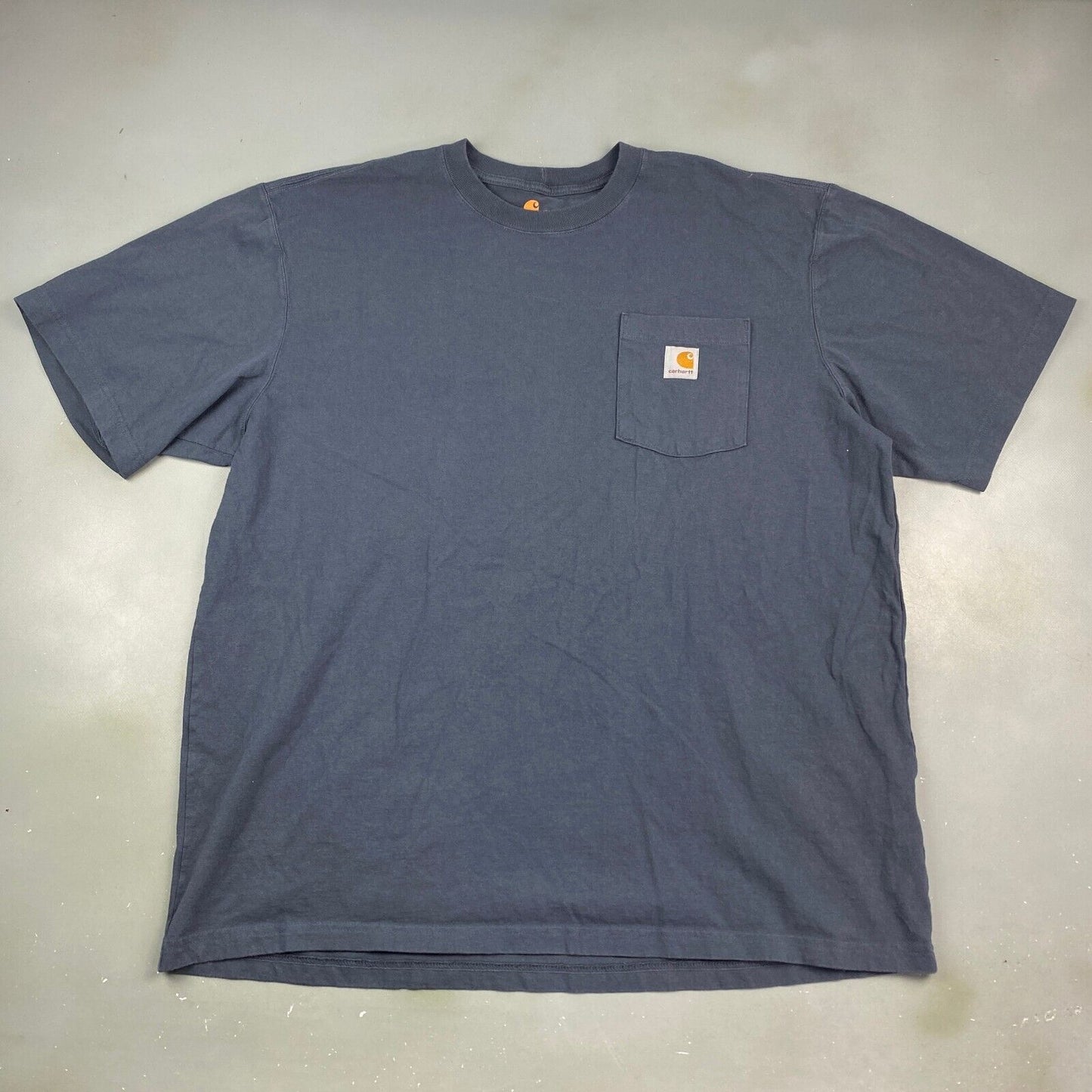 Carhartt Sm Logo Blue Pocket T-Shirt sz XL Men