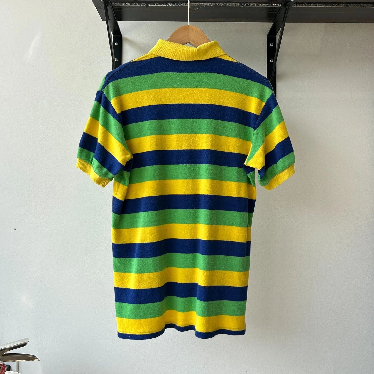 VINTAGE 90s | Ralph Lauren Sm Pony Candy Striped Polo Shirt sz M
