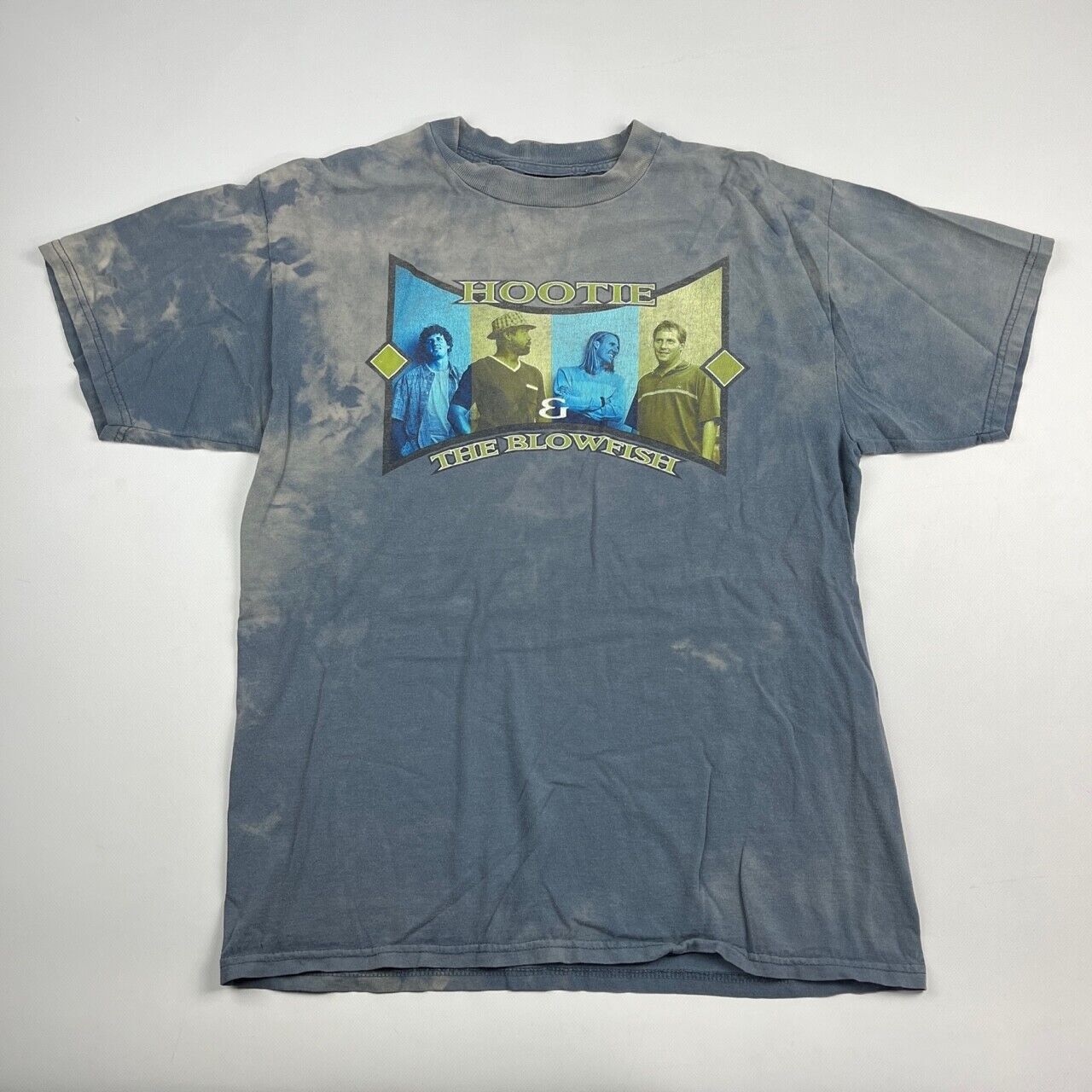 VINTAGE Hootie and The Blowfish Shirt Adult Large Band Music Blue Men 90s