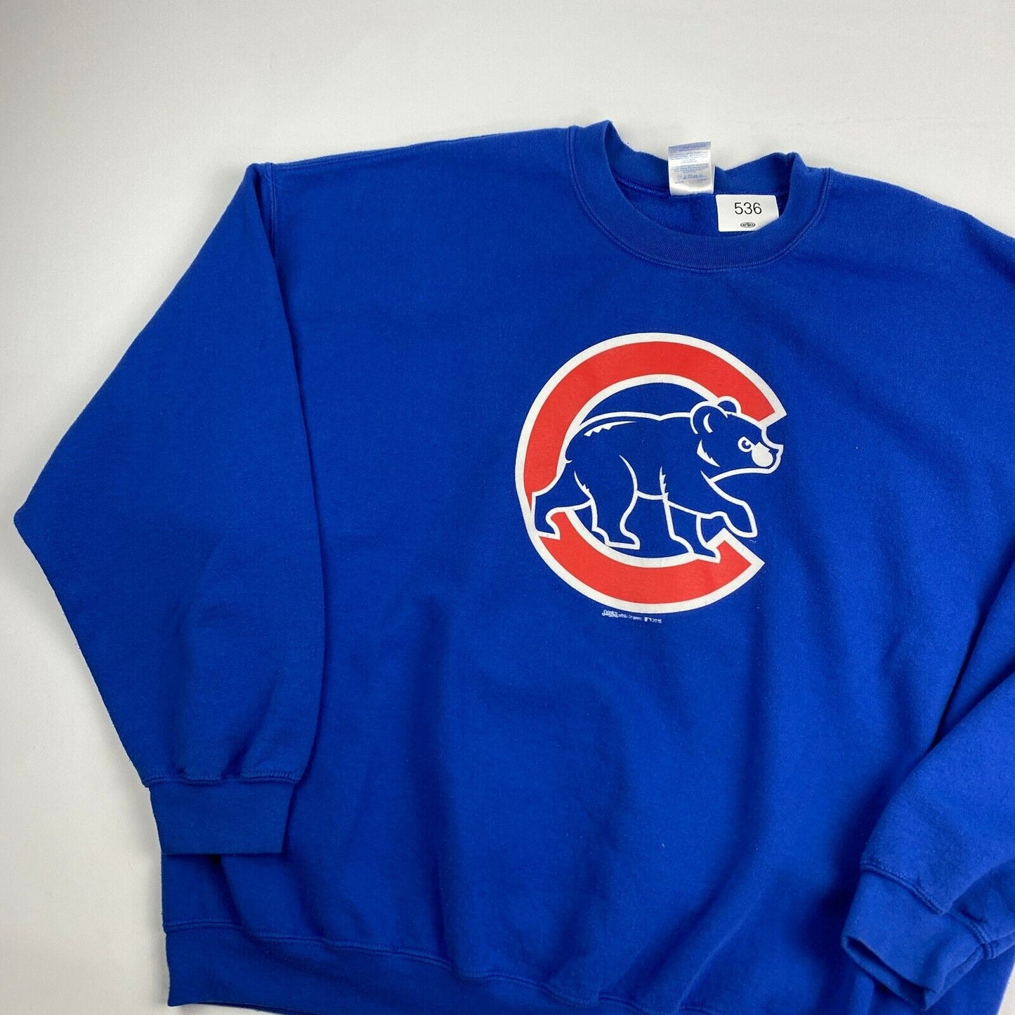 MLB Chicago Cubs MLB Big Logo Blue Crewneck Sweater sz XXL Men