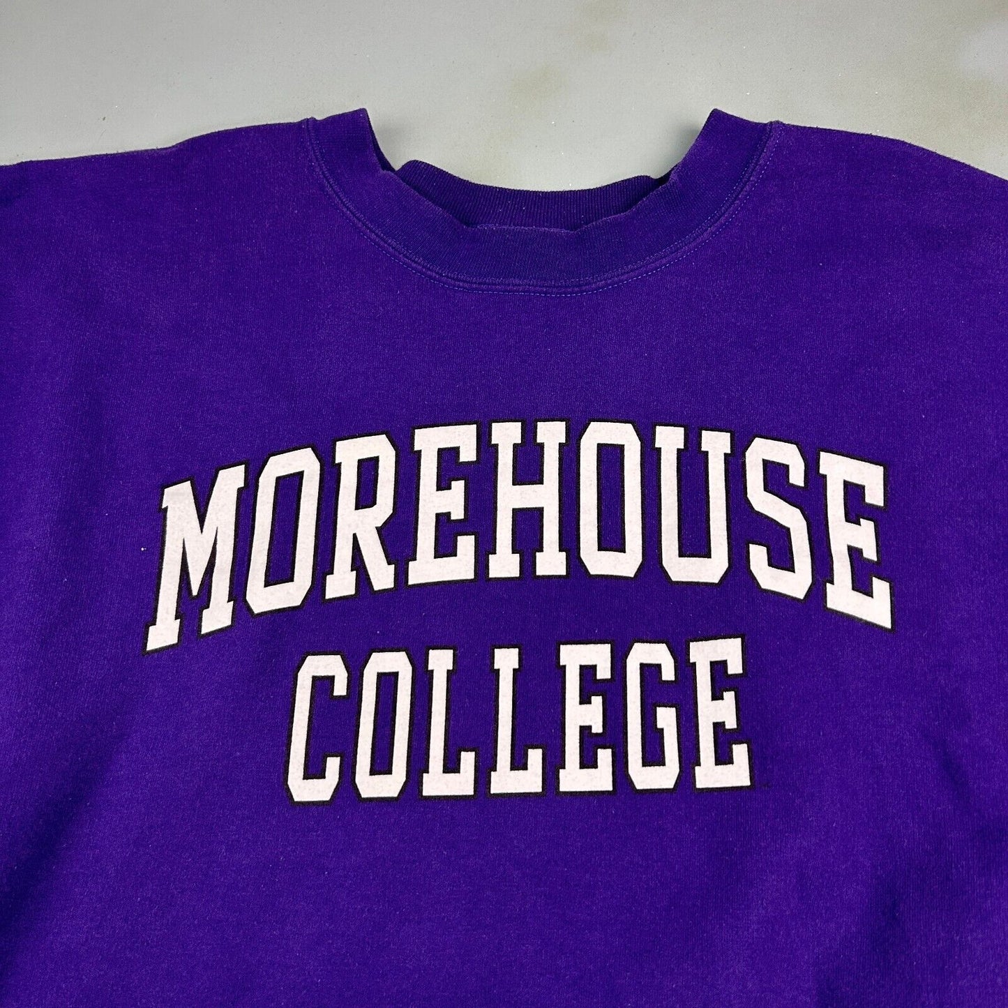 VINTAGE | Morehouse College Purple Crewneck Sweater sz XXL Adult