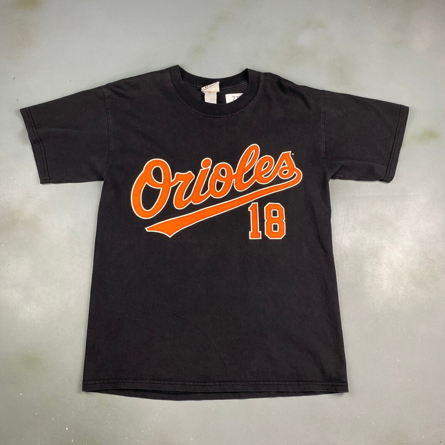 VINTAGE LEE Baltimore Orioles MLB Baseball Black T-Shirt sz Medium Men Adult