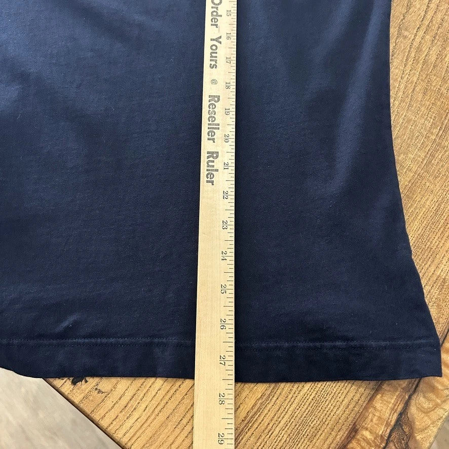 Comme Des Garcons SHIRT | Blank Navy Blue Long Sleeve T-Shirt sz L