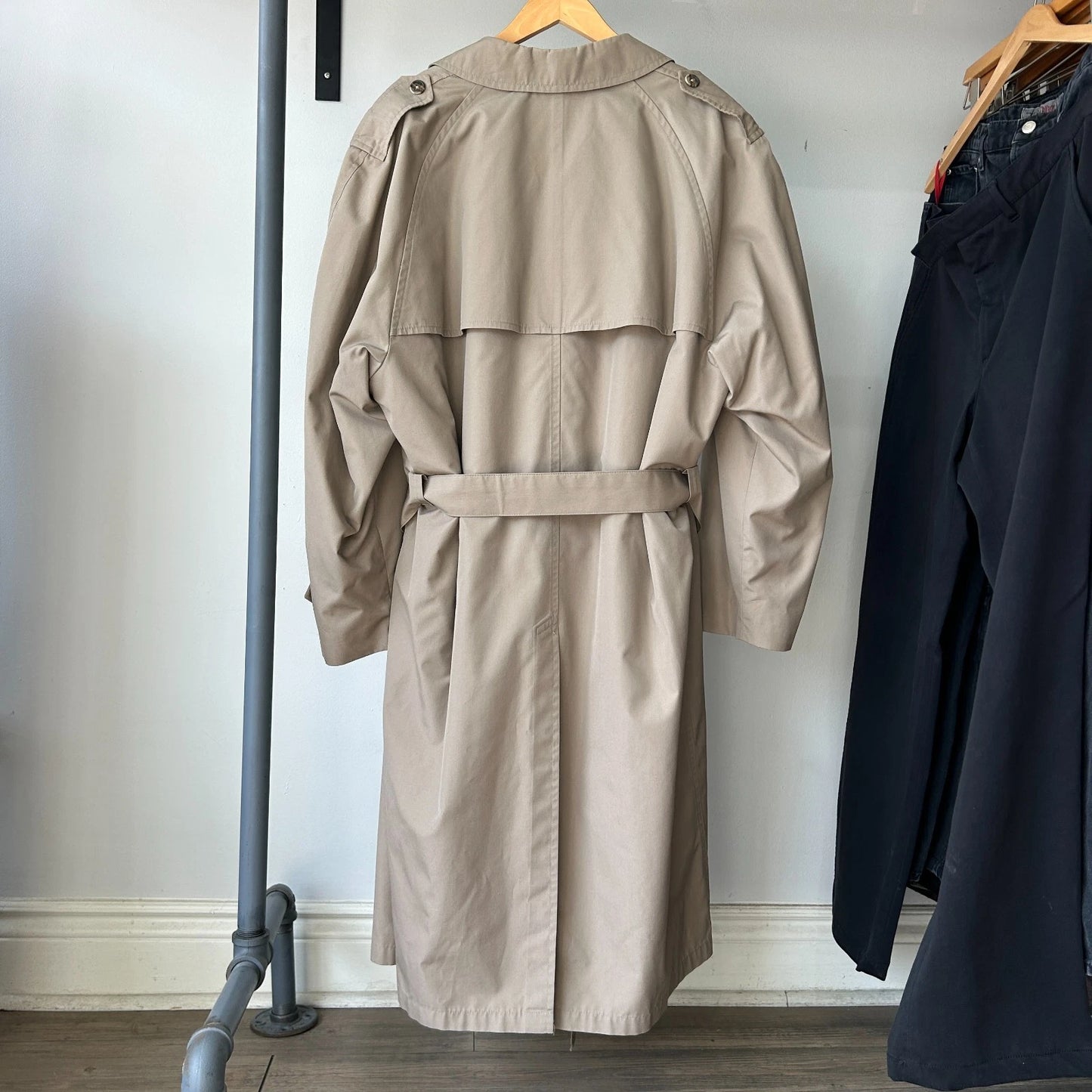 VINTAGE | Christian Dior Monsieur Wool Blend Lined Trench Coat Jacket sz 46R