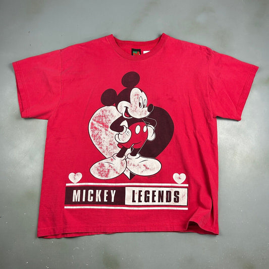 VINTAGE 90s | Mickey Legends Big Cartoon T-Shirt sz XL Men Adult