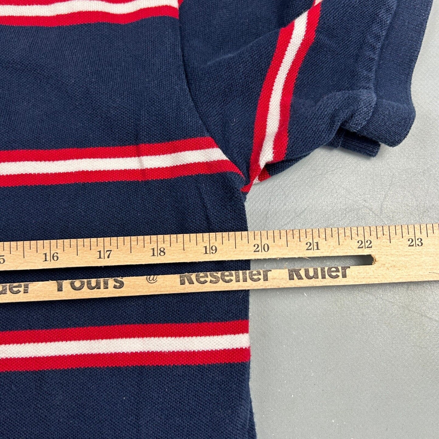 VINTAGE Ralph Lauren Striped Polo Shirt sz Medium Adult
