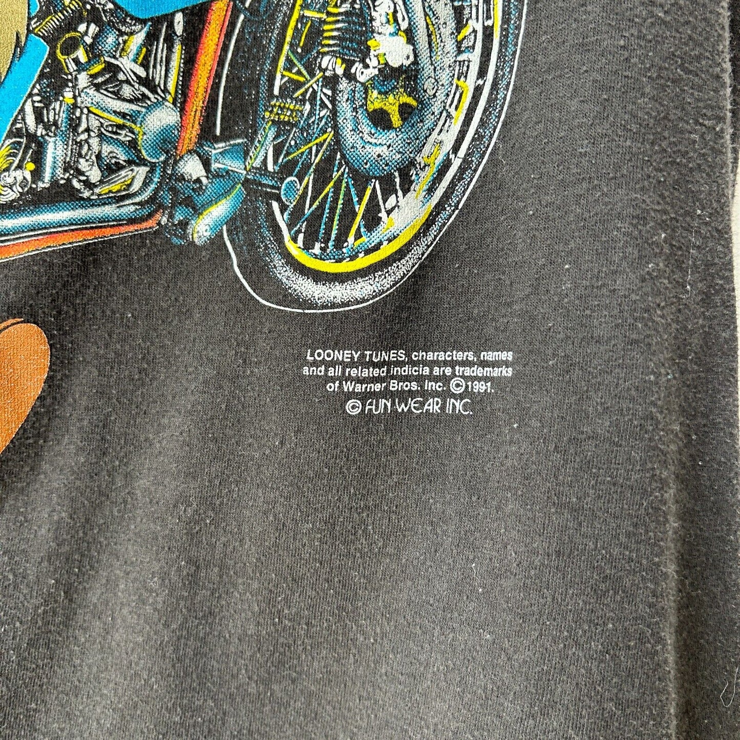 VINTAGE 90s | Dressed To Kill Harley Davidson TAZ Tank Shirt sz L