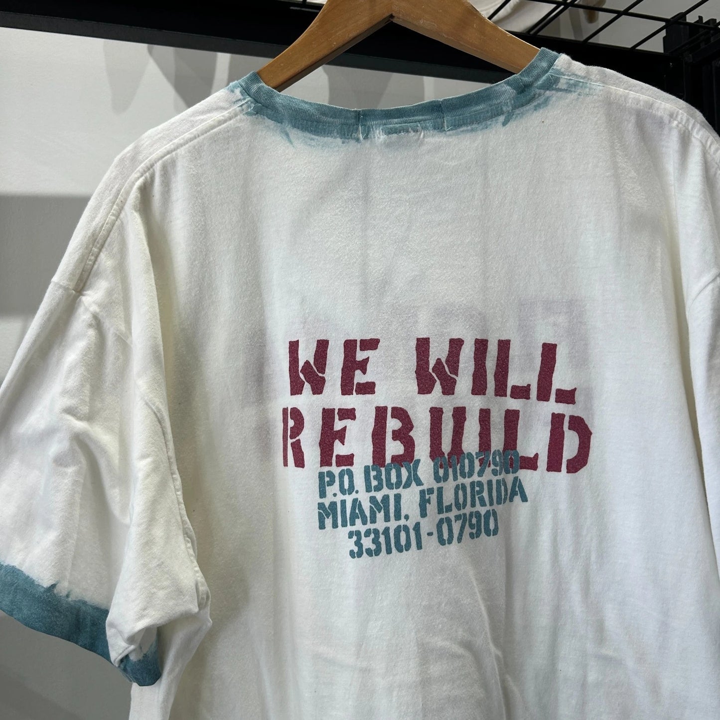 VINTAGE 90s | Polo by Ralph Lauren Florida Hurricane Andrew Relief T-Shirt sz L