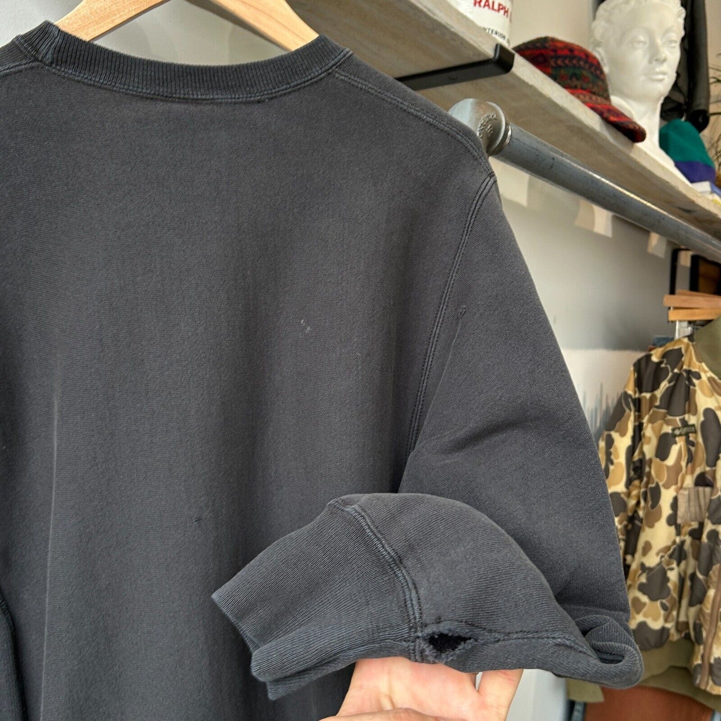 VINTAGE 90s | Iowa College Heavyweight Crew Sweater sz M