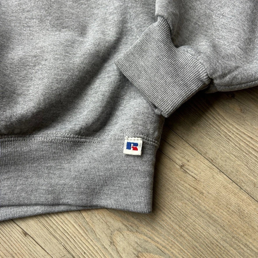 VINTAGE 90s | Russell Athletic Blank Grey Crewneck Sweater sz XXL