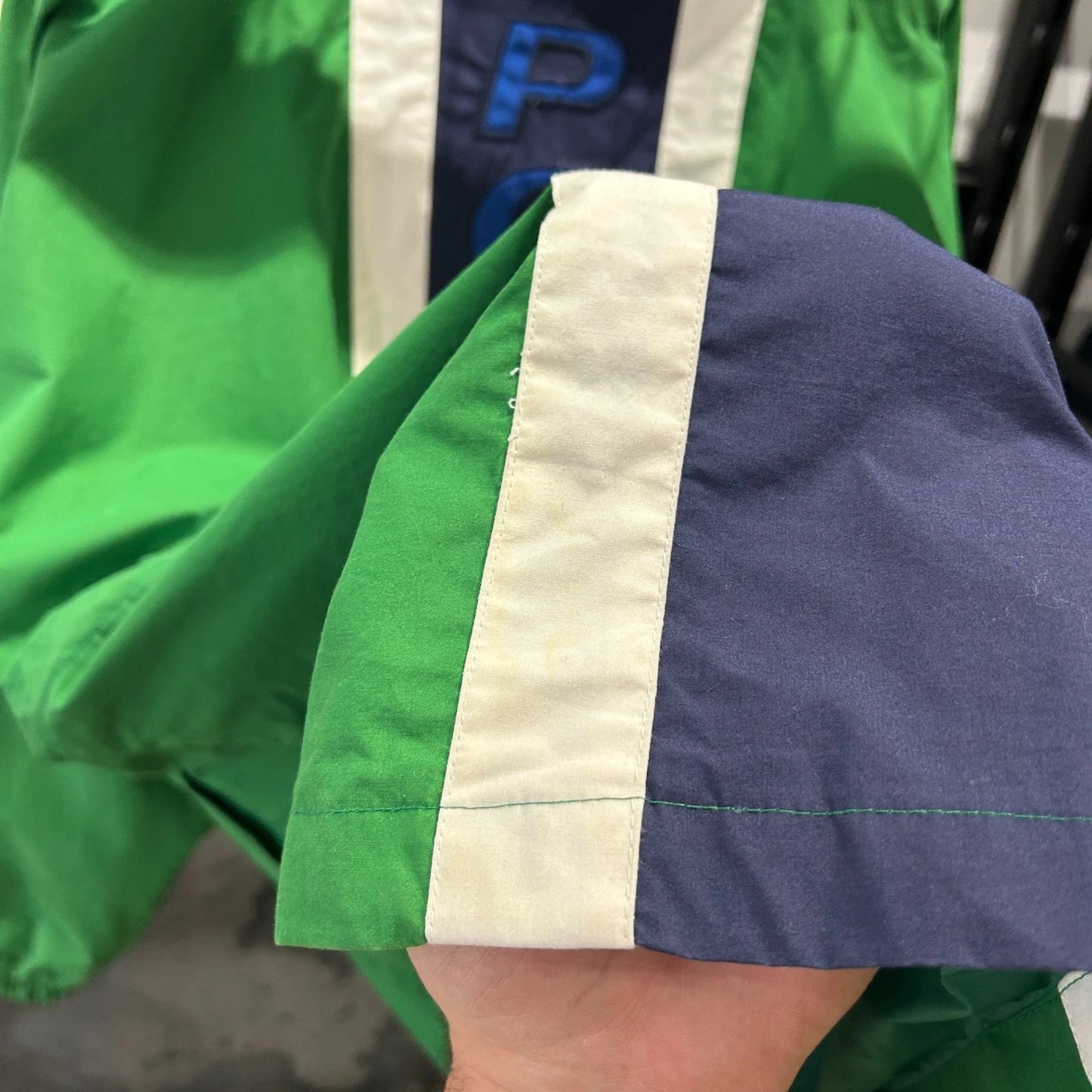 VINTAGE 90s | POLO Sport Ralph Lauren Spellout Cotton Parka Jacket XL