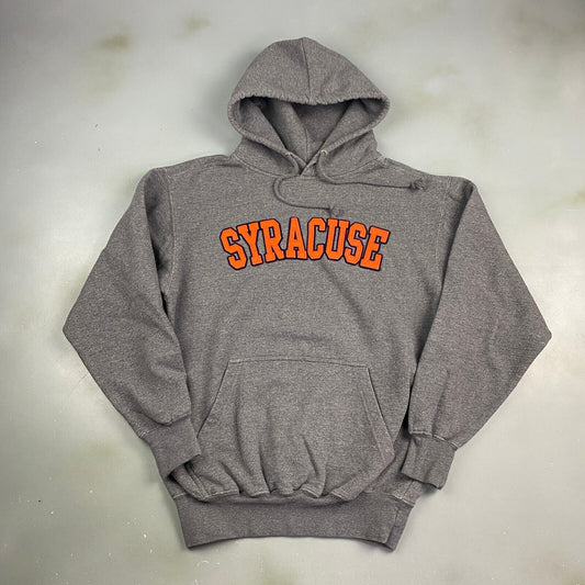 VINTAGE Syracuse Arch Logo Grey Hoodie Sweater sz Small Men Adult
