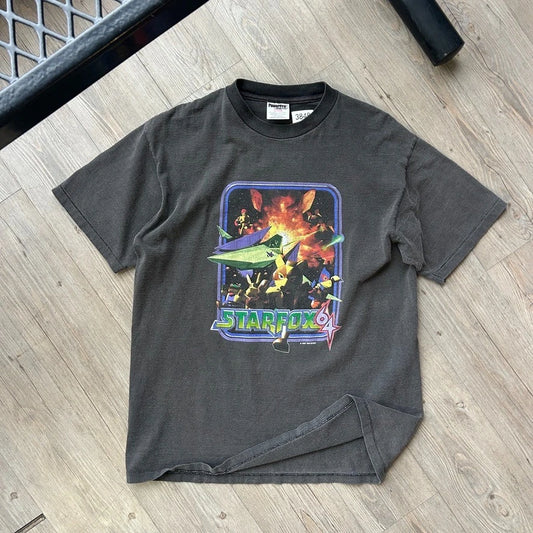 VINTAGE 1997 | Nintendo Star Fox 64 Video Game T-Shirt sz L