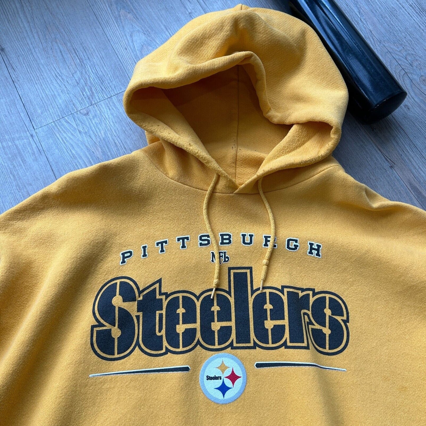 VINTAGE | Pittsburgh Steelers NFL Yellow Hoodie Sweater sz XXL Adult