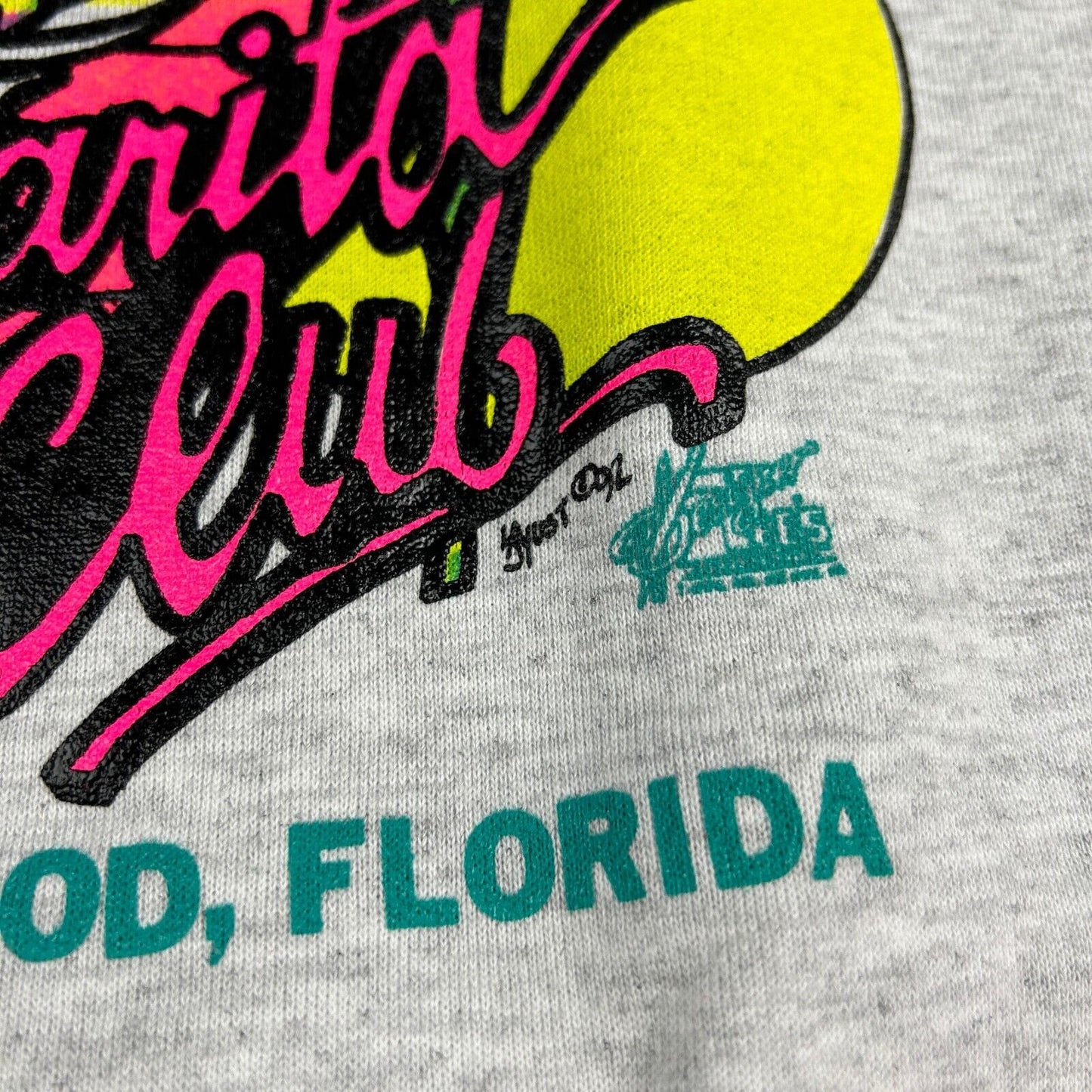 VINTAGE 90s Prime Time Margarita Club Florida Crewneck Sweater sz Large Adult