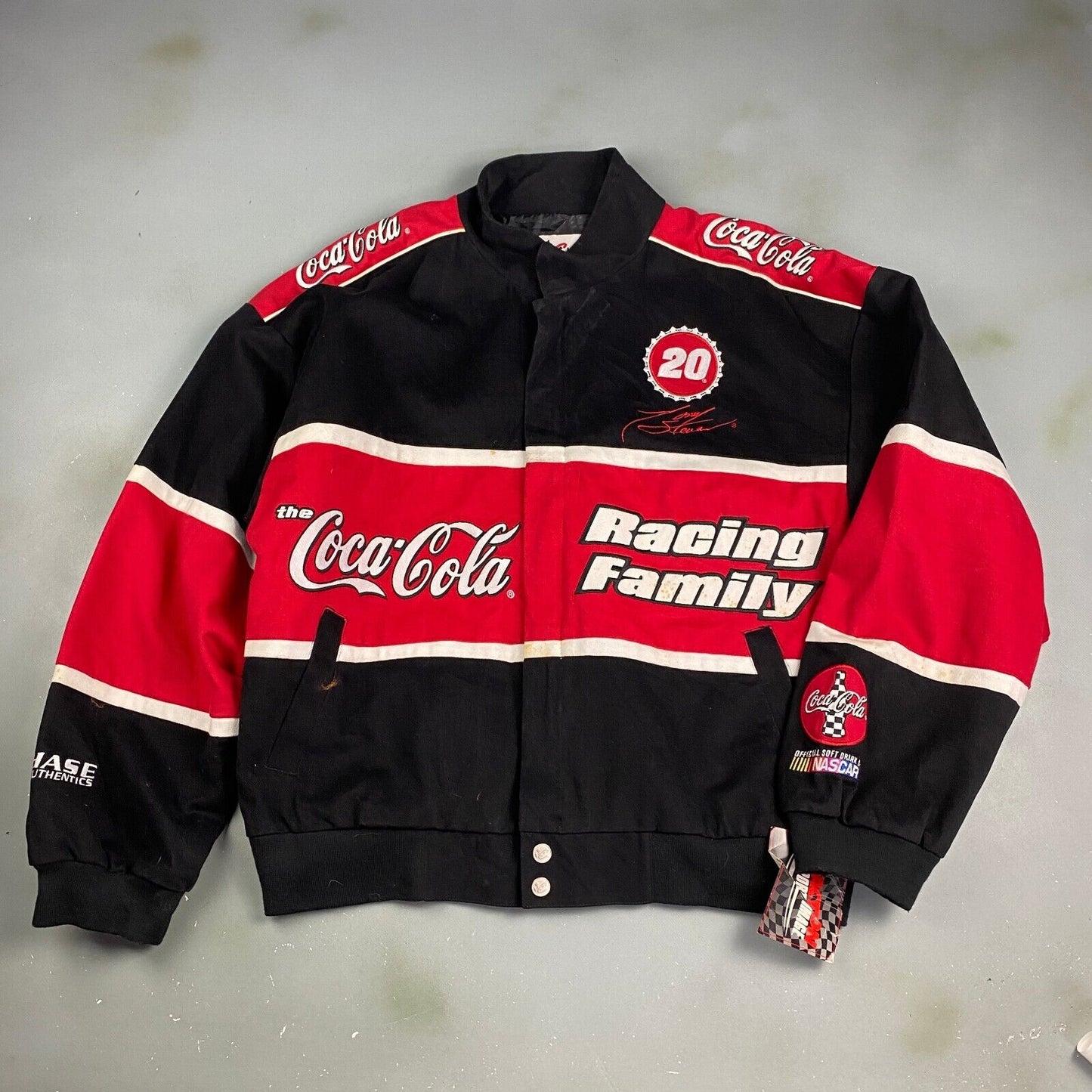VINTAGE NWT 90s Coca Cola Racing Chase Authentic Nascar Jacket sz XL Men