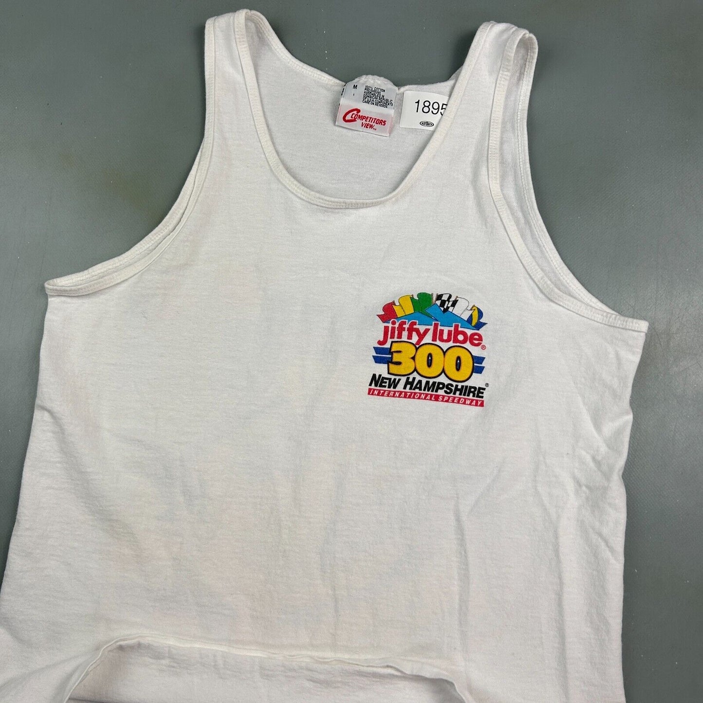 VINTAGE 90s | Jiffy Lube 300 Racing Sleeveless Tank T-Shirt sz M Adult