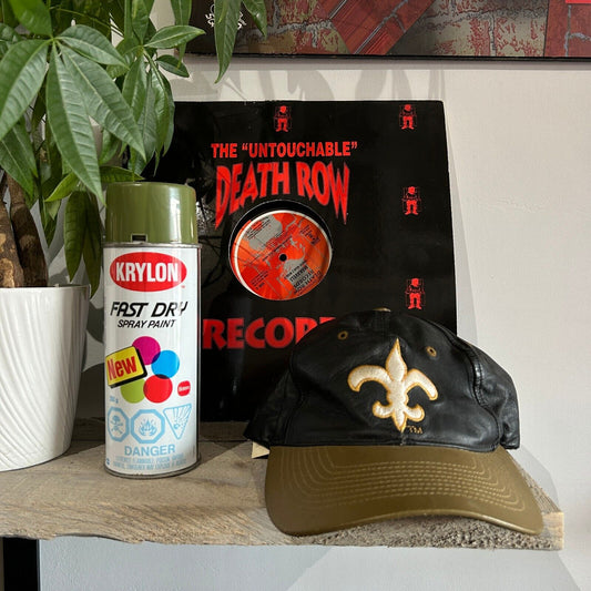 VINTAGE 90s | New Orleans Saints Logo Athletic Snapback Hat Cap One Size Adult