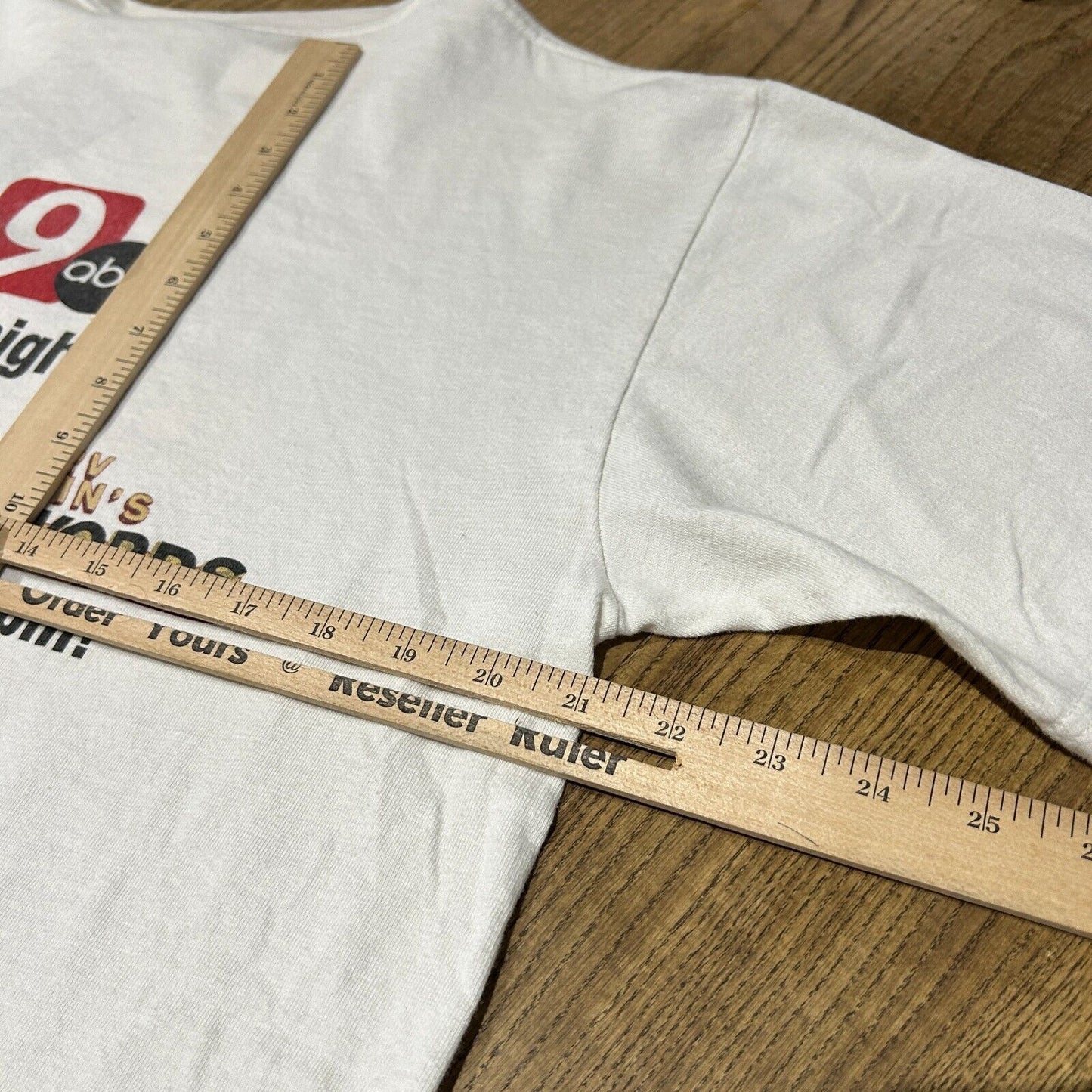 VINTAGE | Channel 9 News ABC Network White T-Shirt sz L Adult