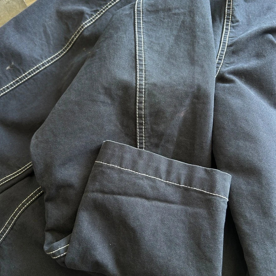 STUSSY | Navy Contrast Stitch Workwear Chore Jacket sz XL