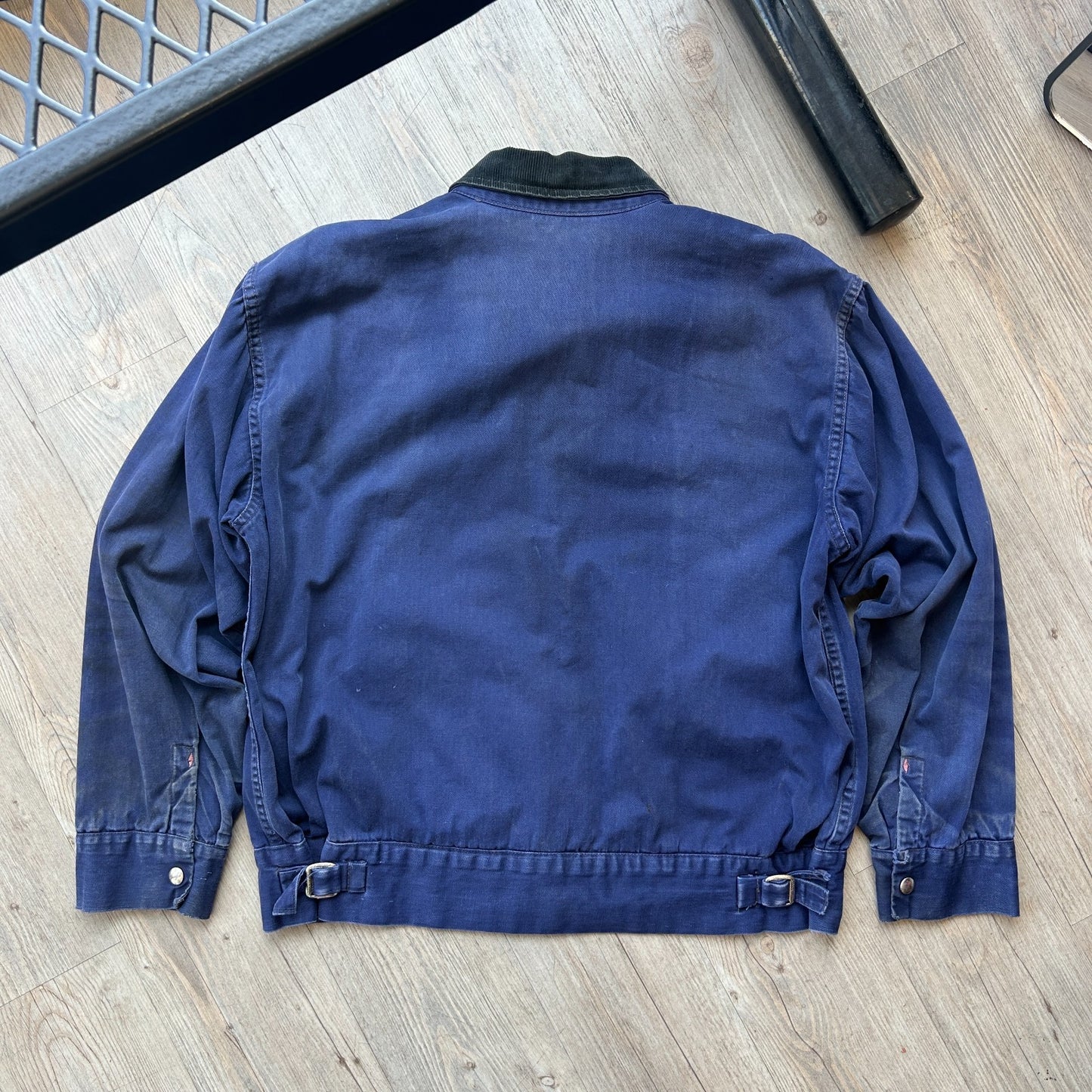 VINTAGE 1950s | Haughs Big 88 Button Snap Work Jacket sz L
