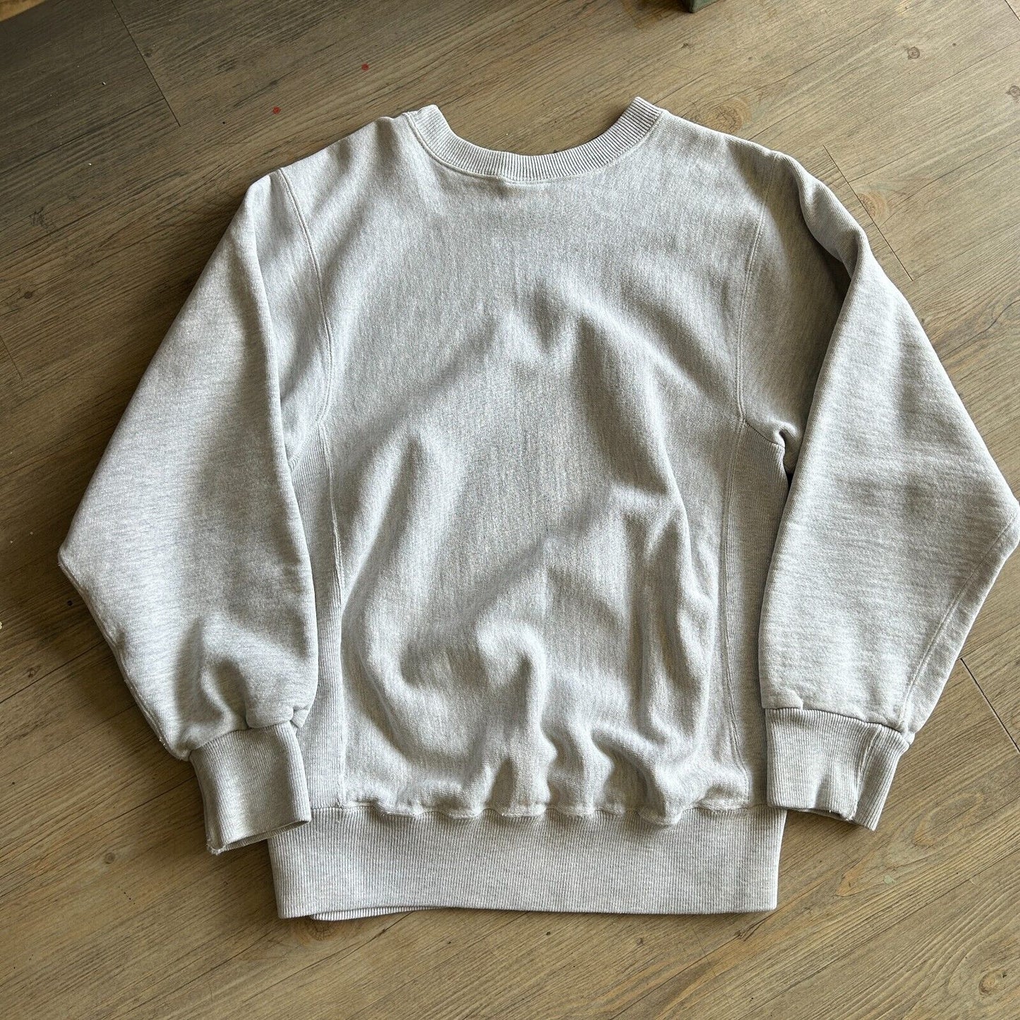 VINTAGE 90s | Mathey College Crest Reverse Weave Crew Sweater sz M