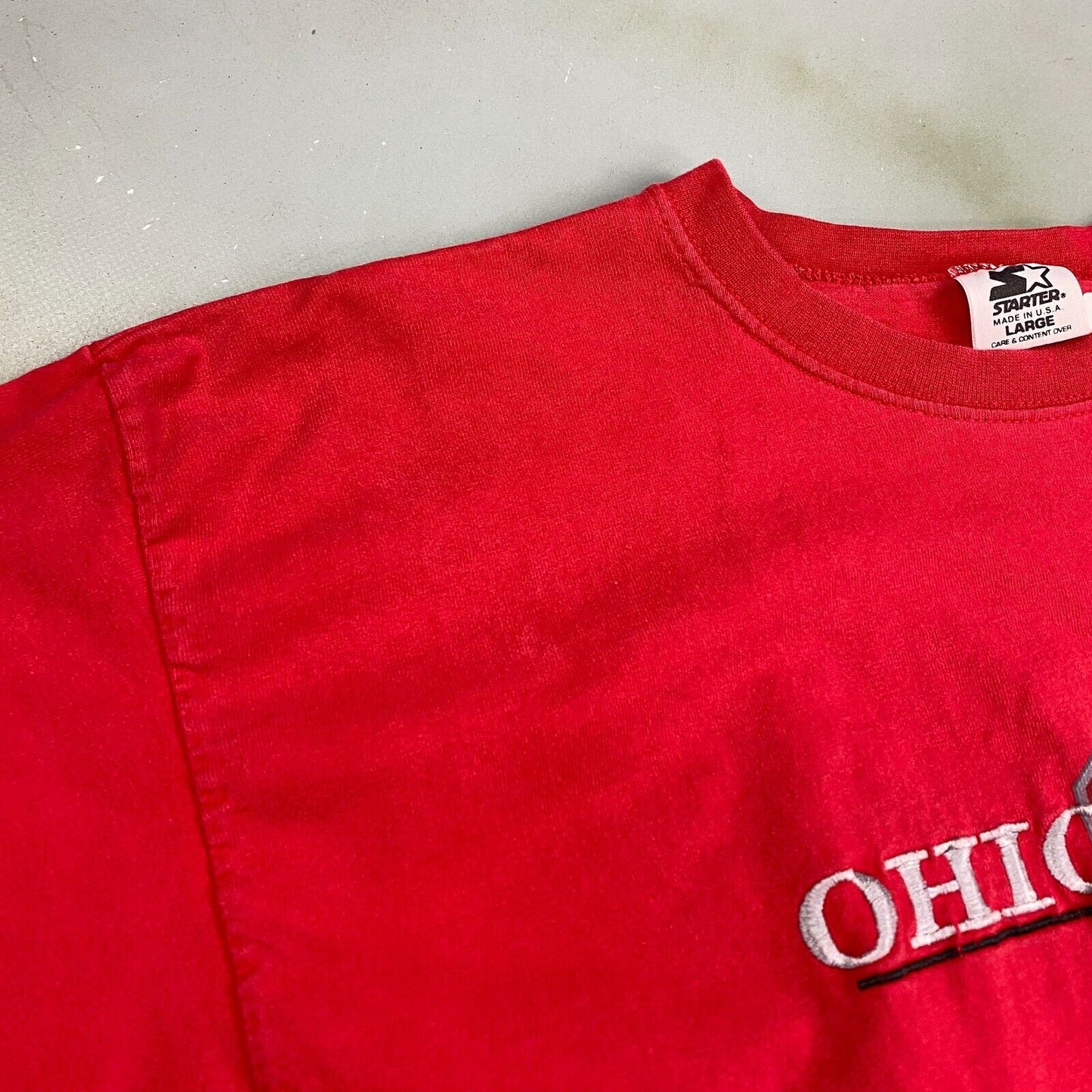 VINTAGE Ohio State University Starter Long Sleeve T-Shirt sz Large Men Adult