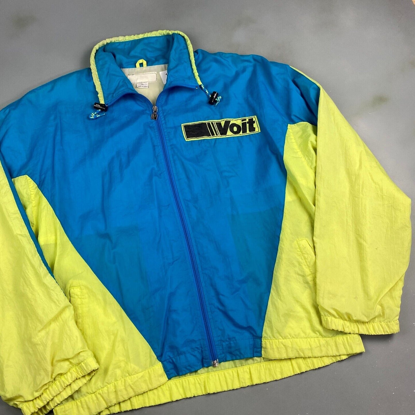 VINTAGE 80s VOIT Tennis Retro Windbreaker Jacket sz XL Adult