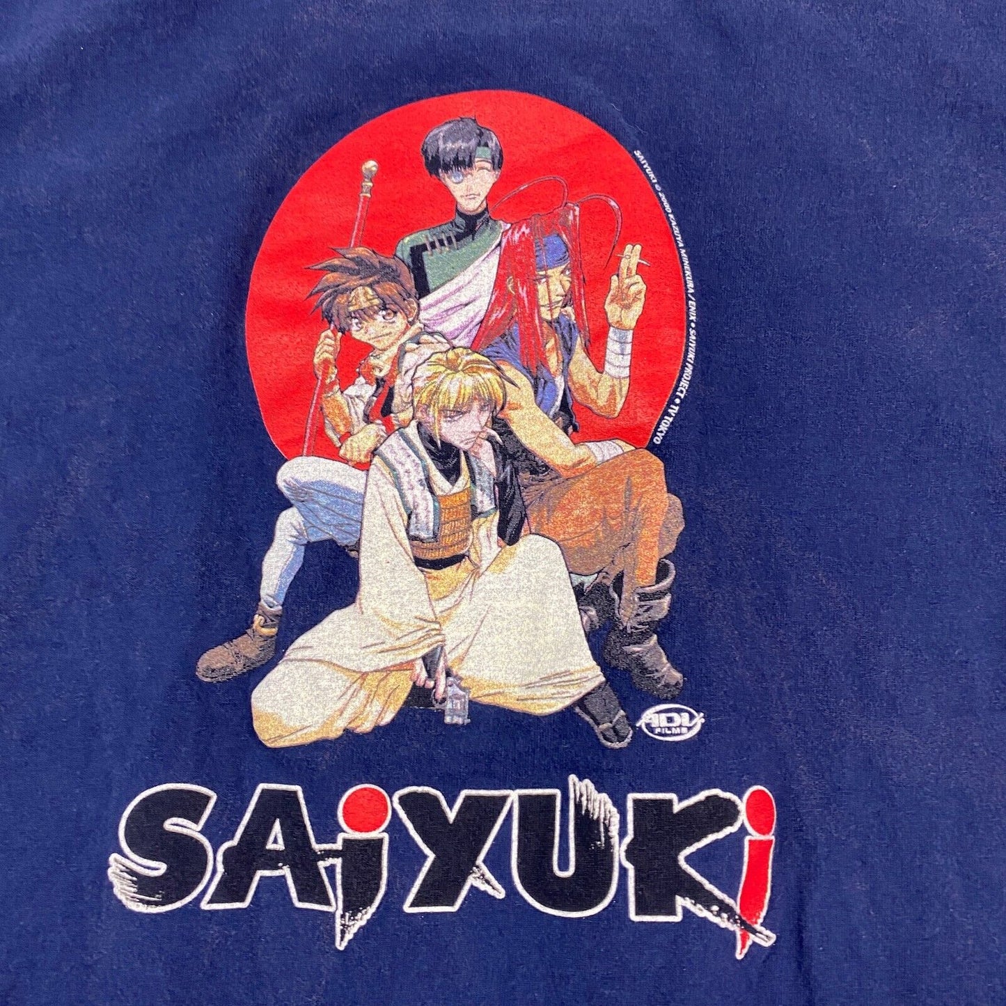 VINTAGE 2000 Saiyuki Anime Graphic T-Shirt sz X-Large Men