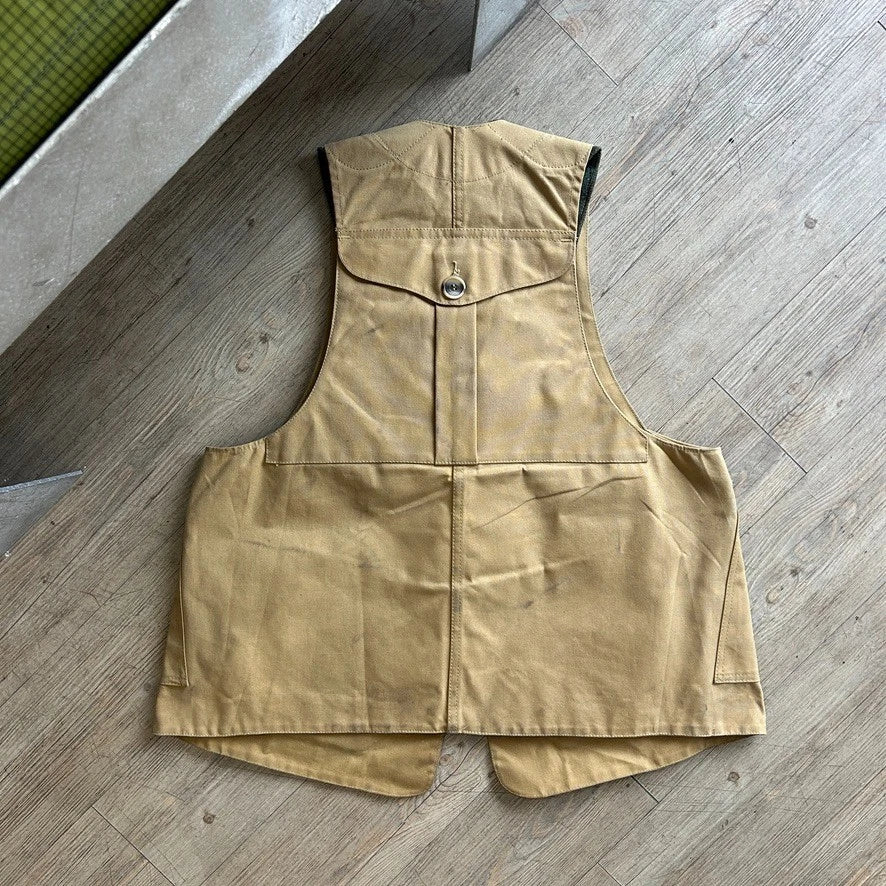 VINTAGE | FILSON Tin Cloth Half Moon Vest Jacket USA Made sz L