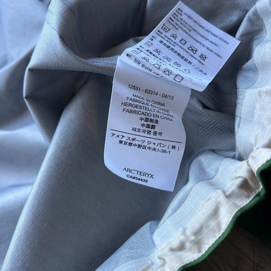 ARC'TERYX | Green Gore-Tex Active Shell Jacket sz L