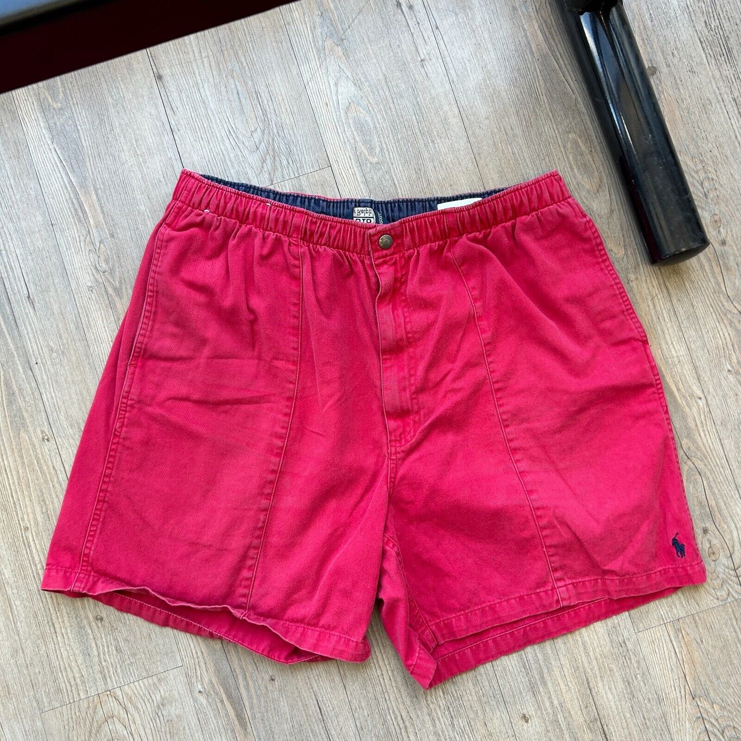 VINTAGE | POLO Ralph Lauren Red Cotton Canvas Shorts sz XL