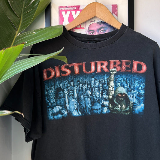 VINTAGE | Disturbed Metal Rock Giant Band T-Shirt sz L