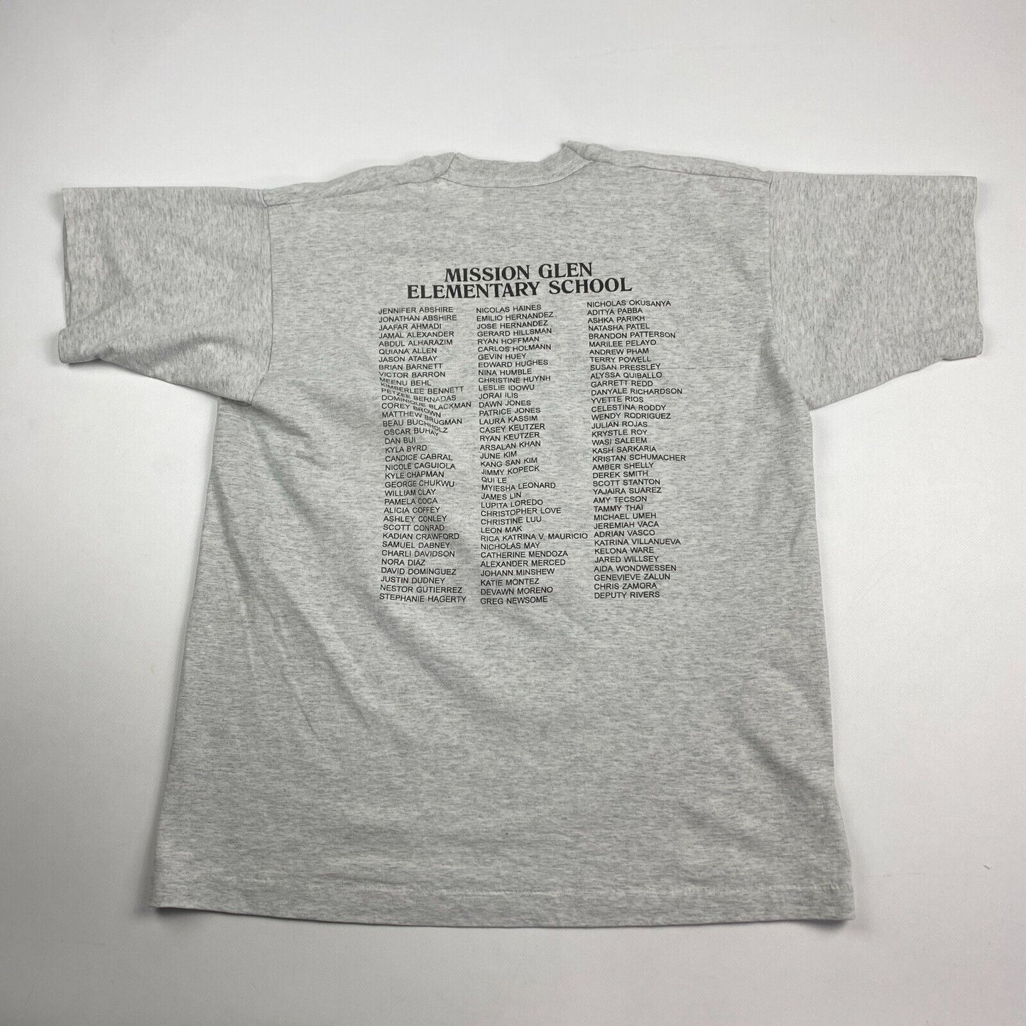 VINTAGE 90s D.A.R.E Big Graphic Grey T-Shirt sz Large Men