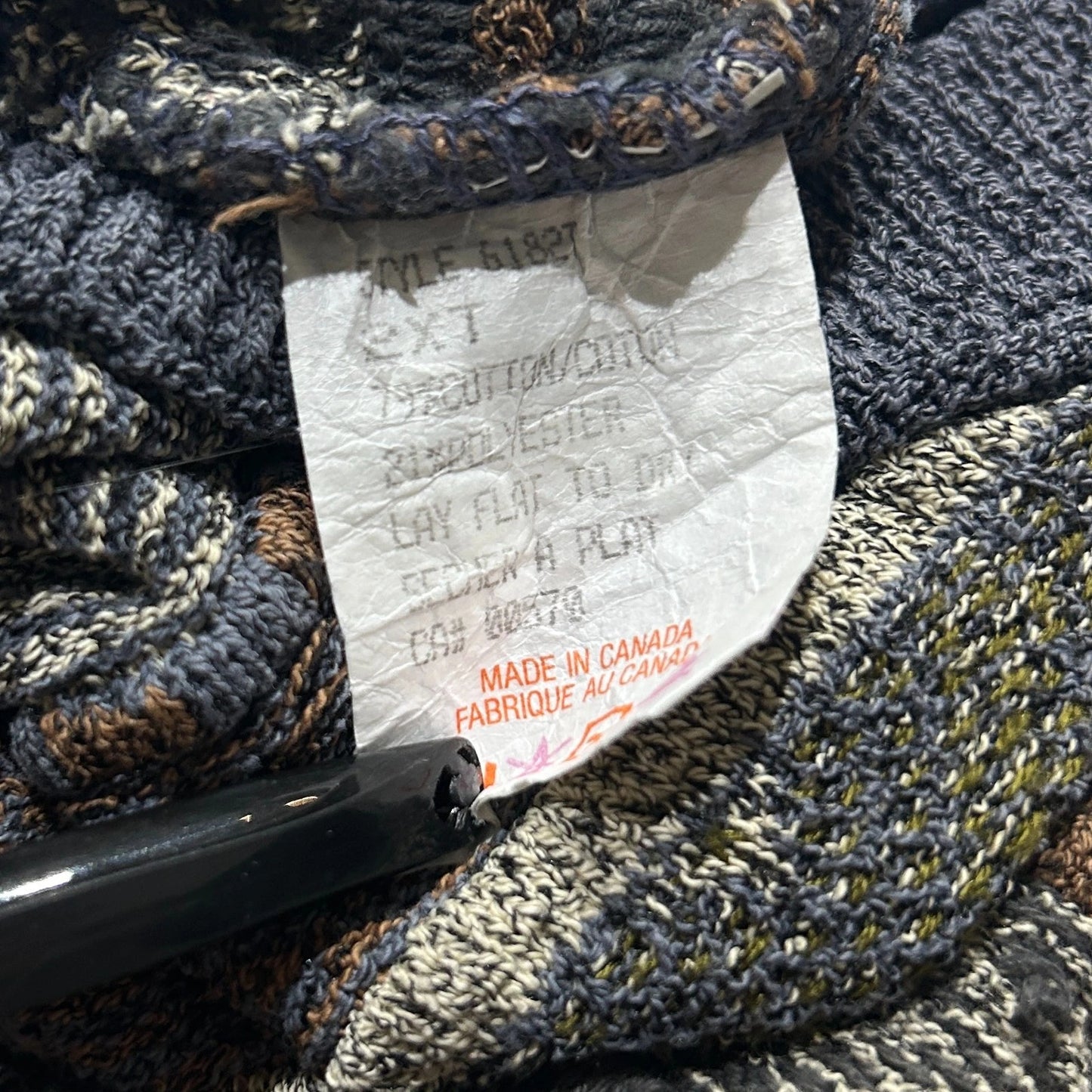 VINTAGE | 3D Textured Earthtone Coogie Style Knit Sweater sz 2XL