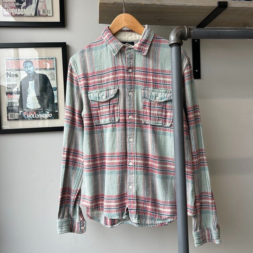 VINTAGE | Salt Valley Plaid Flannel Button Down Shirt sz S