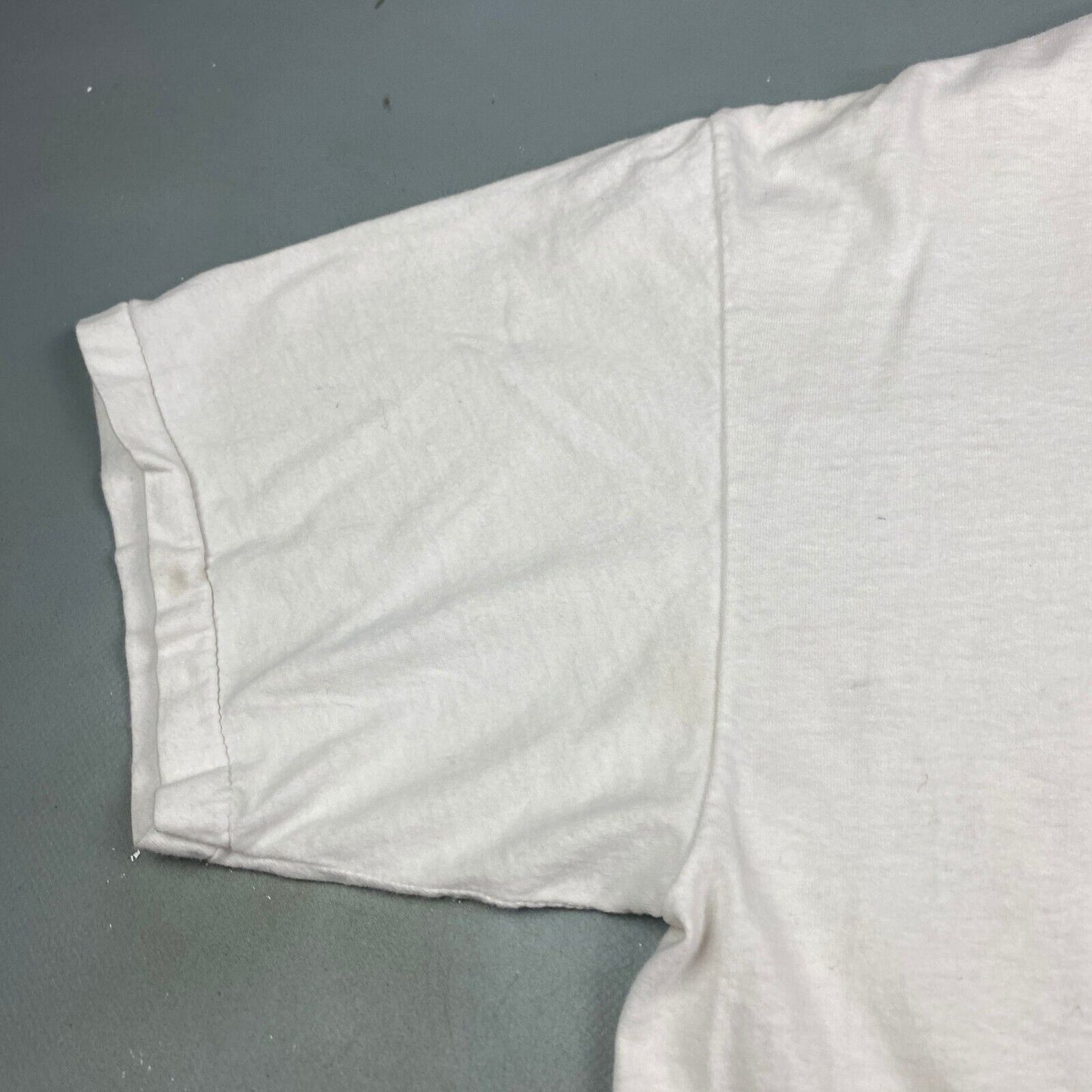 VINTAGE 90s Zebco Rhino Glow Tip Rods White T-Shirt sz XL Adult