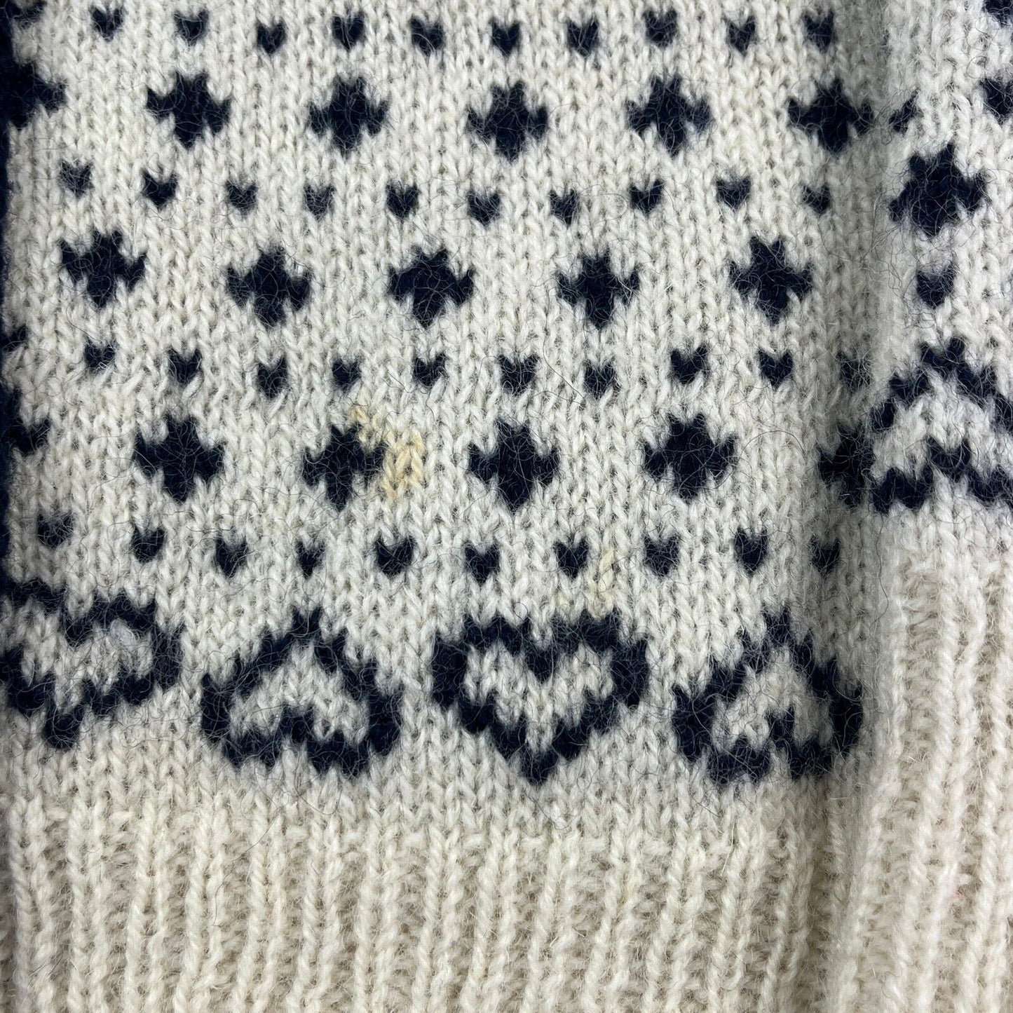 VINTAGE 90s L.L Bean Pattern Knit Cardigan Sweater sz Small Men