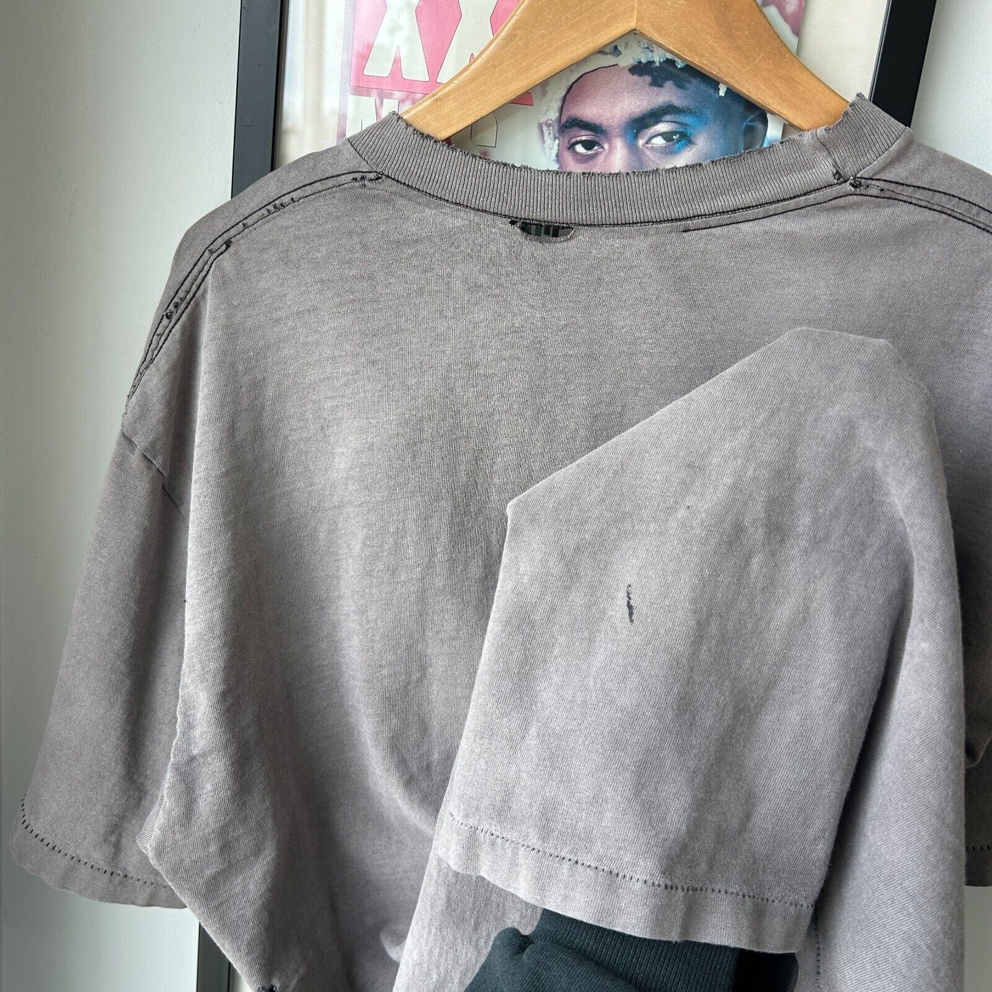 VINTAGE 90s | Harley Davidson Size Does Matter Sun Faded Thrashed T-Shirt sz L