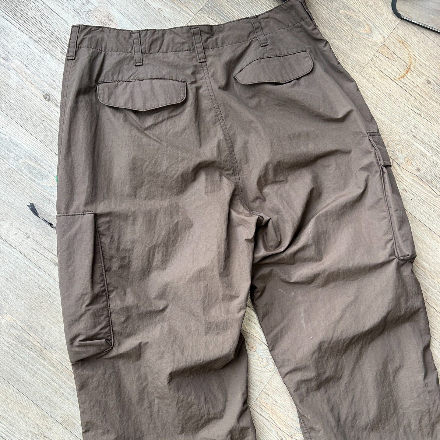 VINTAGE | GoodEnough Brown Nylon Cargo Pants sz L W34