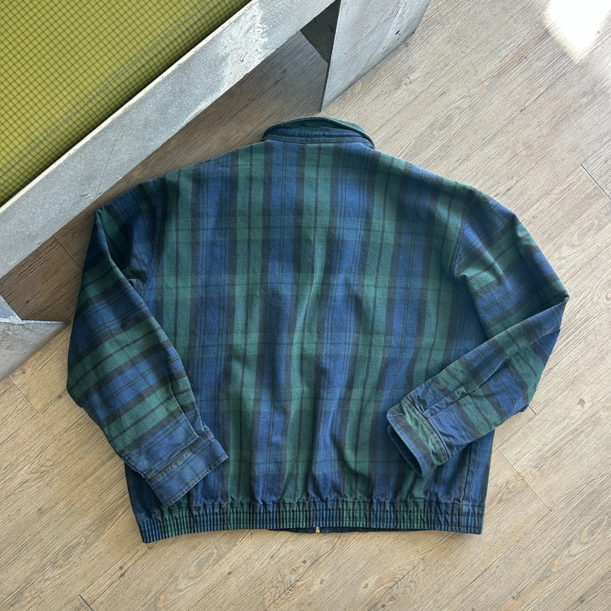 POLO by Ralph Lauren | 1990s Black Watch Plaid Harrington Jacket sz XL