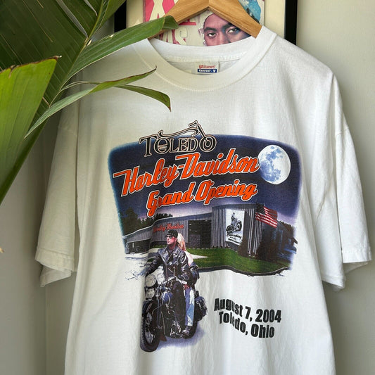 VINTAGE | Harley Davidson Toledo Ohio Biker T-Shirt sz XL