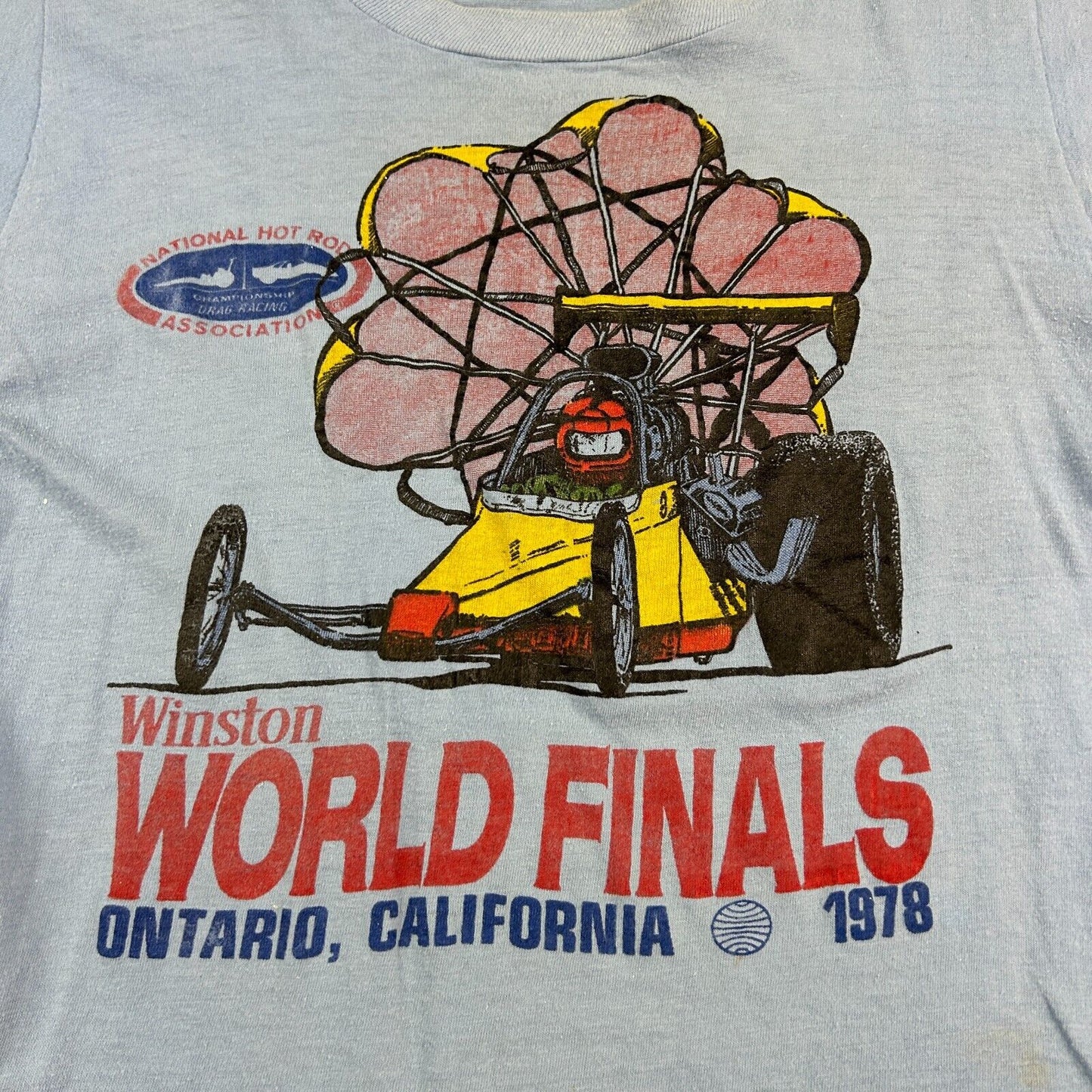 VINTAGE 1978 | WINSTON World Finals Hot Rod Racing T-Shirt sz Small Adult