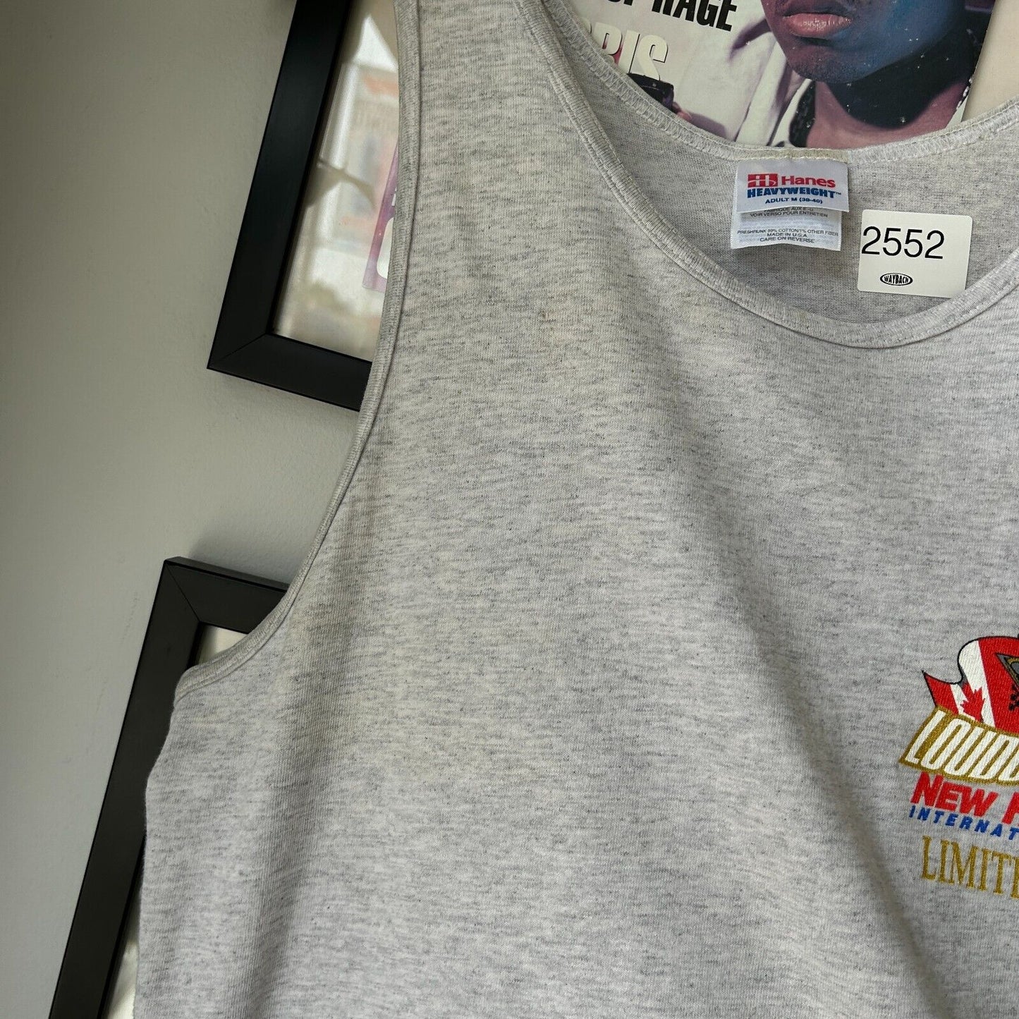 VINTAGE 90s | Loudon Classic Motorcycle Race Tank Shirt sz M