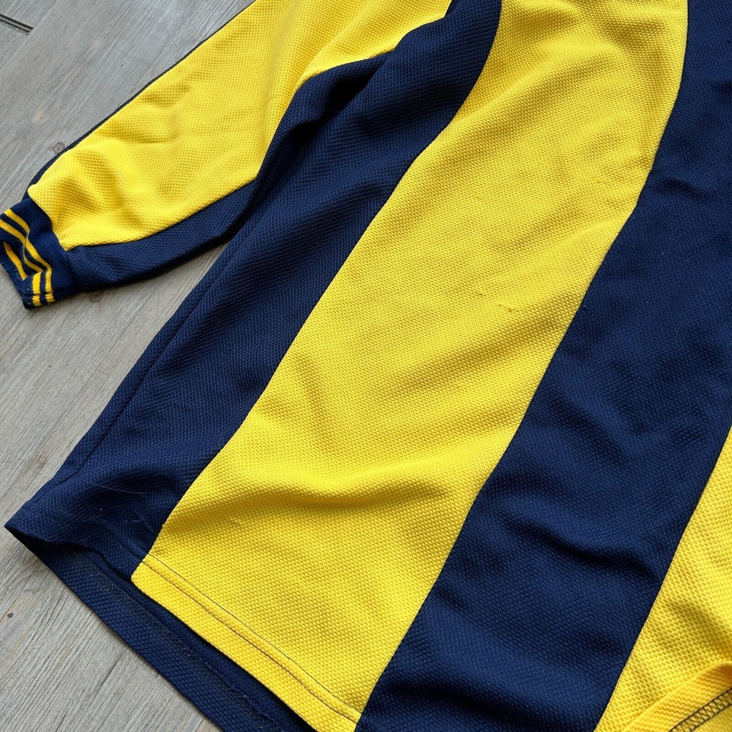 VINTAGE 90s | Michigan Wolverines 1/4 Zip Jersey Rugby Polo Shirt sz XXL Adult