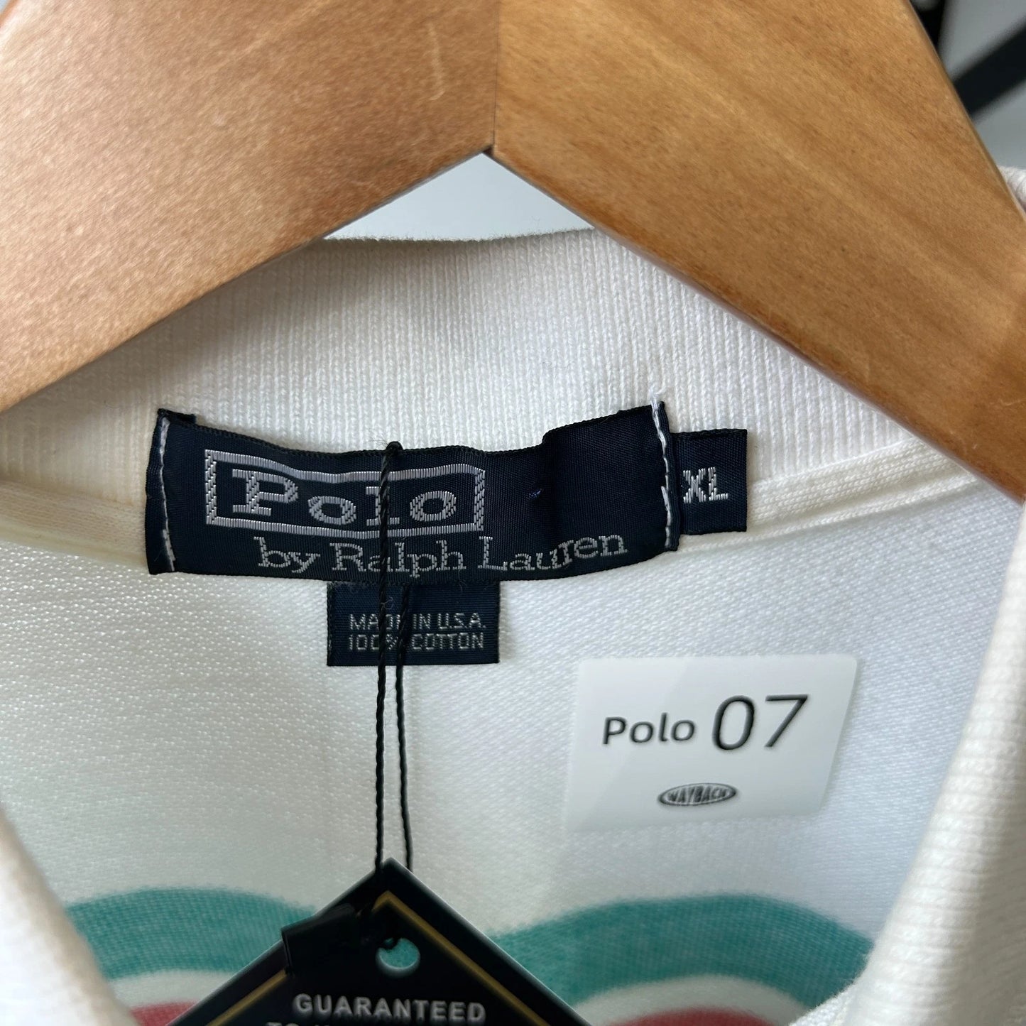 VINTAGE 90s | Ralph Lauren Sm Pony Candy Striped Polo Shirt sz XL