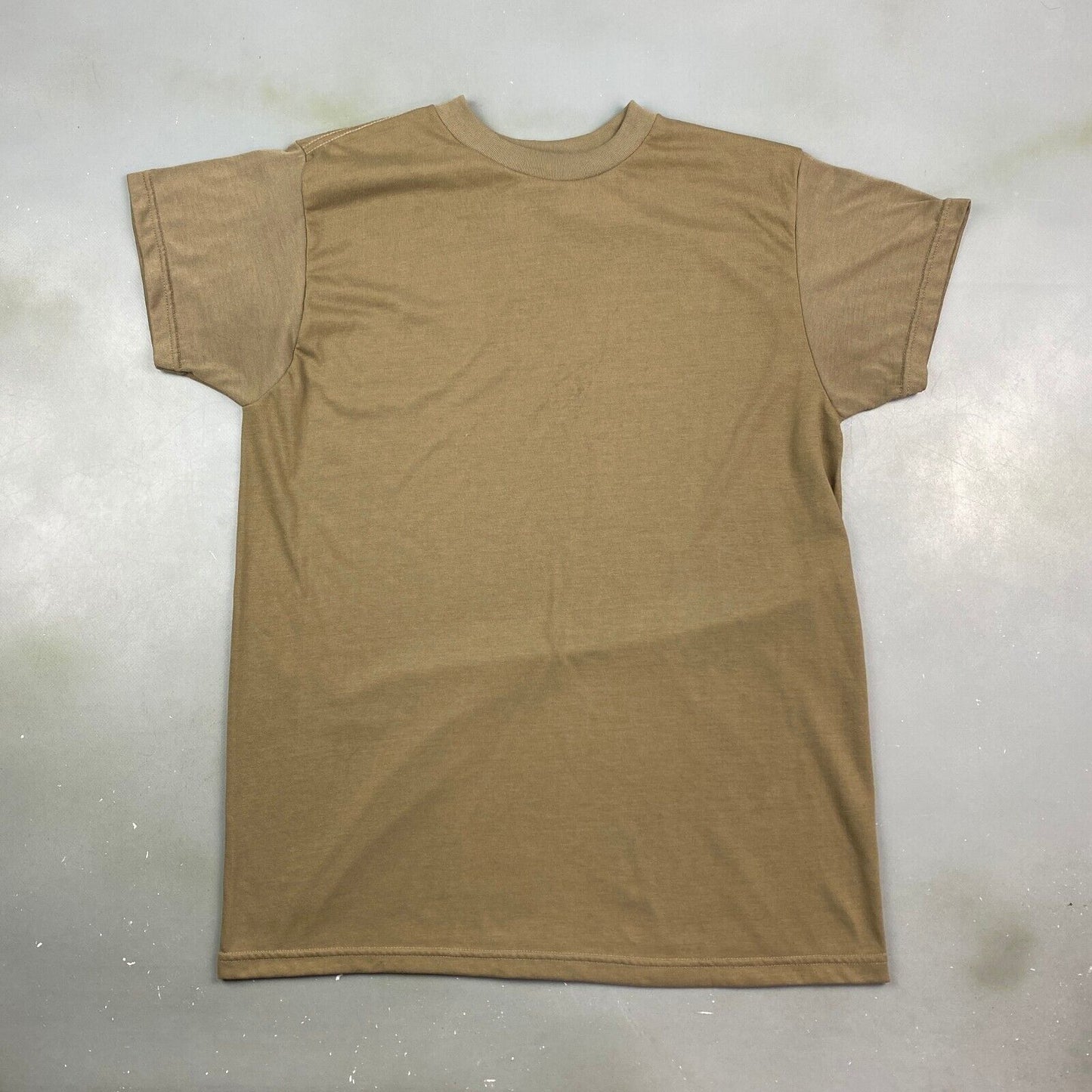 VINTAGE 90s Military Troop Blank Brown T-Shirt sz Medium Men