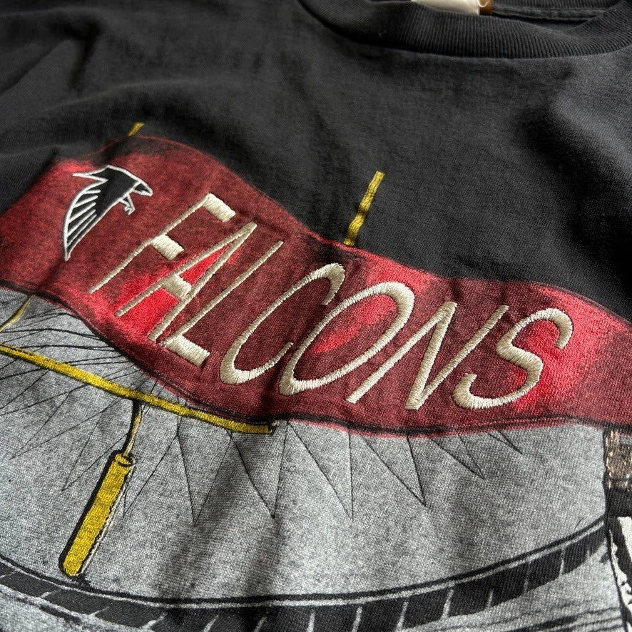 VINTAGE 90s | Atlanta Falcons Football Stadium Team NFL Nutmeg T-Shirt sz L