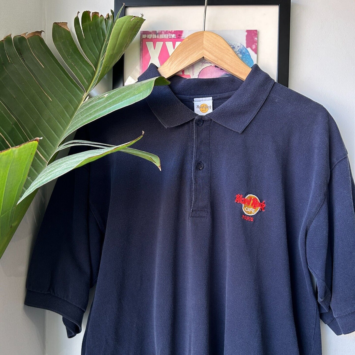 VINTAGE 90s | Hard Rock Cafe Paris Polo Shirt sz XL